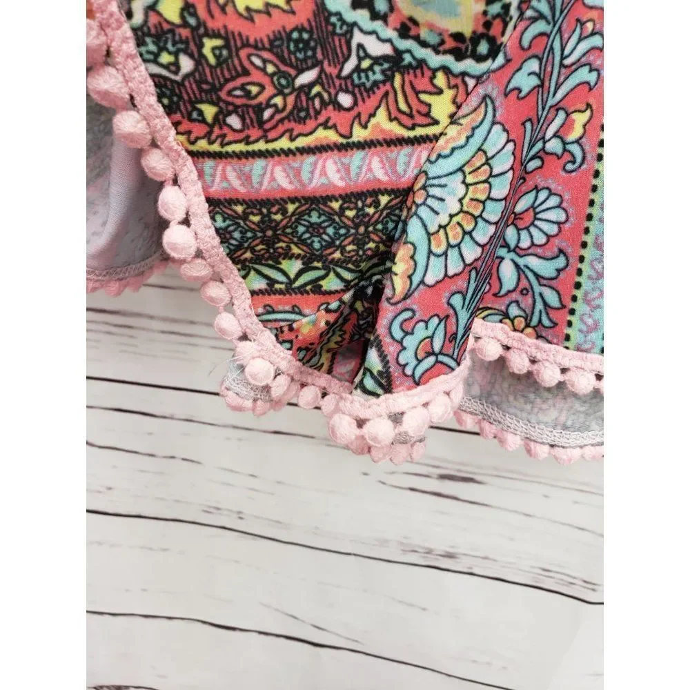 Little Mass girls medium Boho pull on boutique‎ shorts